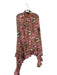 Coniglio Palm Beach Pink & Green Cotton Jungle Print Ruffles Sarong Shawl Pink & Green / 1/S