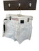 BlankNYC Size 28 White Cotton Blend High Waist Cut Off Denim Shorts White / 28