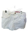 BlankNYC Size 28 White Cotton Blend High Waist Cut Off Denim Shorts White / 28