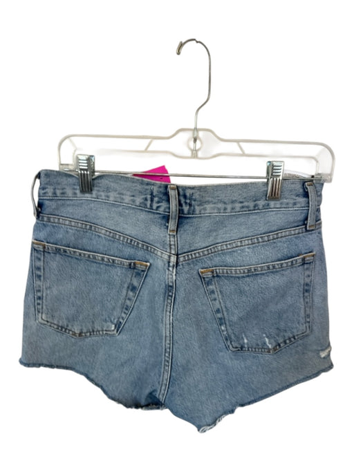 Agolde Size 26 Light Wash Organic Cotton High Waist Button Fly distressed Shorts Light Wash / 26
