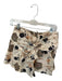 Ulla Johnson Size 4 Tan & black Cotton High Waist Flowers Front Tie Shorts Tan & black / 4