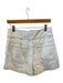 Ulla Johnson Size 6 White Cotton Denim Acid Wash High Rise Button Fly Shorts White / 6