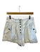 Ulla Johnson Size 6 White Cotton Denim Acid Wash High Rise Button Fly Shorts White / 6