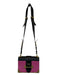 Prada Pink & Black Leather GHW Front Flap Crossbody Bag Pink & Black / M