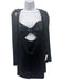 Michael Costello x Revolve Size M Black Polyester Blend Sequin Tie Back Dress Black / M