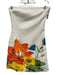 Runaway The Label Size XS white, orange, multi Polyester Blend Strapless Dress white, orange, multi / XS
