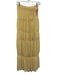 Camila Coelho Size S Butter Yellow Polyester Chiffon Overlay Gathered Maxi Skirt Butter Yellow / S
