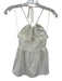 Amanda Uprichard Size XS White Polyester Tie Neck Empire Waist Halter Top White / XS