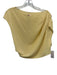 Camila Coelho Size S Butter Yellow Polyester Chiffon Asymmetric Neckline Top Butter Yellow / S