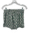 Daily Drills Size M/L Green & Cream Cotton & Modal Drawstring Short Set Green & Cream / M/L