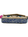 Maeve Blue, Beige, White Cotton Beaded Eyes Magnetic Close Shoulder Bag Blue, Beige, White / S