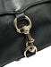 Rebecca Minkoff Black Leather Gold Tone Hardware Zip Close chain link strap Bag Black / S