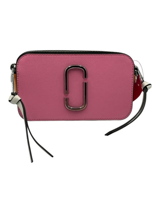 Marc Jacobs Pink, Orange, White Leather silver tone hardware logo strap Bag Pink, Orange, White / S