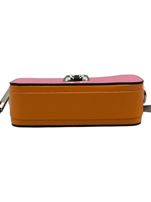 Marc Jacobs Pink, Orange, White Leather silver tone hardware logo strap Bag Pink, Orange, White / S