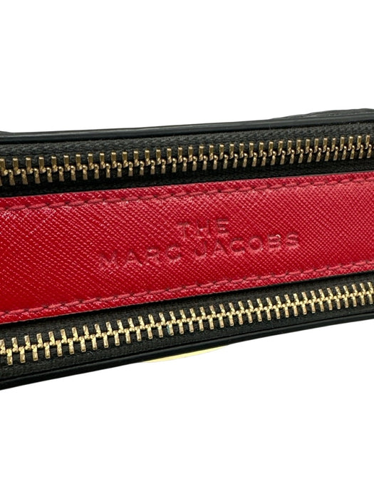 Marc Jacobs Cream, Red, Navy Leather logo strap Zip Close Camera Bag Cream, Red, Navy / S