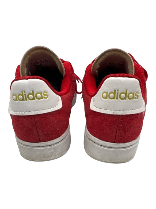 Adidas Shoe Size 9 Red & White Suede Side Stripe Lace Up Low Top Sneakers Red & White / 9
