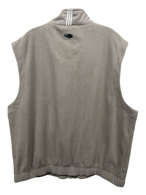Adidas Size XL Tan Polyester Solid Zipper Men's Vest Tan / XL
