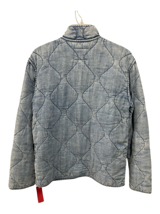 Rails Size XS Light Wash Lyocell Long Sleeve Quilted Zip Front Pockets Jacket Light Wash / XS