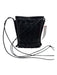 Hereu Black Leather Woven Adjustable Straps Bag Black / Small