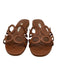 Manolo Blahnik Shoe Size 36 Brown Leather Circles Slides Flat Sandals Brown / 36