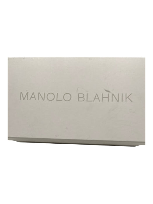 Manolo Blahnik Shoe Size 36 Brown Leather Circles Slides Flat Sandals Brown / 36