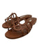 Manolo Blahnik Shoe Size 36 Brown Leather Circles Slides Flat Sandals Brown / 36