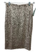 Alice + Olivia Size 4 Champagne Polyester Blend Sequined Back Zip Skirt Champagne / 4