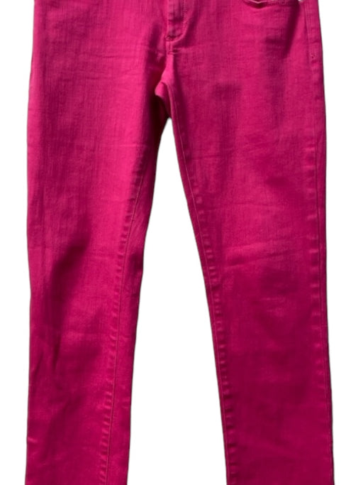Lily Pulitzer Size 6 Hot Pink Cotton 5 pocket Straight Leg Belt loops Jeans Hot pink / 6