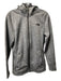 North Face Size S/P Gray Polyester Heathered Hood Front Zip Pockets Jacket Gray / S/P