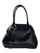 Furla Black Leather Zip Top 2 handles Pebbled Silver hardware Bag Black / Small