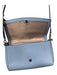 Kate Spade Baby Blue Saffiano Leather Flap Snap Closure silver hardware Bag Baby Blue / Small