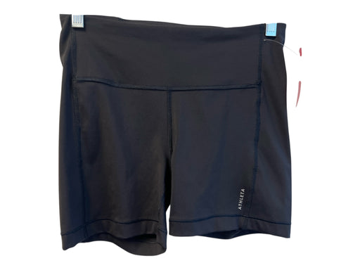 Athleta Size S Black Polyester Blend High Waist Stretch Above knee Shorts Black / S