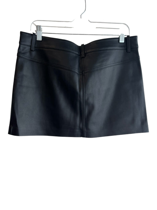 MNG Size M Black Polyester Pocket Zip Fly Mini Skirt Skirt Black / M