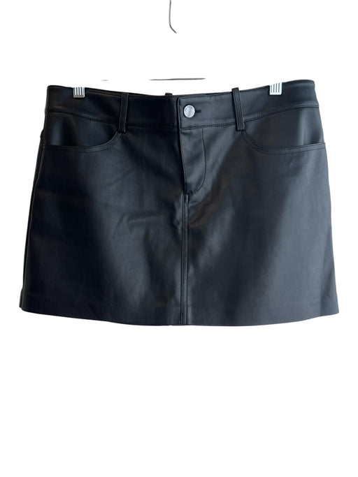 MNG Size M Black Polyester Pocket Zip Fly Mini Skirt Skirt Black / M