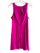 Amanda Uprichard Size P Hot pink Silk Back Zip V Neck Sleeveless Dress Hot pink / P