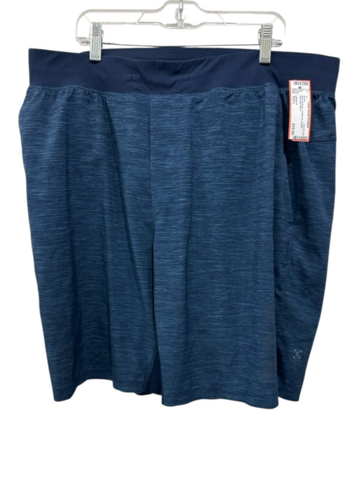 Lululemon Size Est L Blue Synthetic Heathered Athletic Men's Shorts Blue / Est L