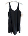 J Crew Size M Black Recycled V Neck Sleeveless Athletic Built in Shorts Dress Black / M