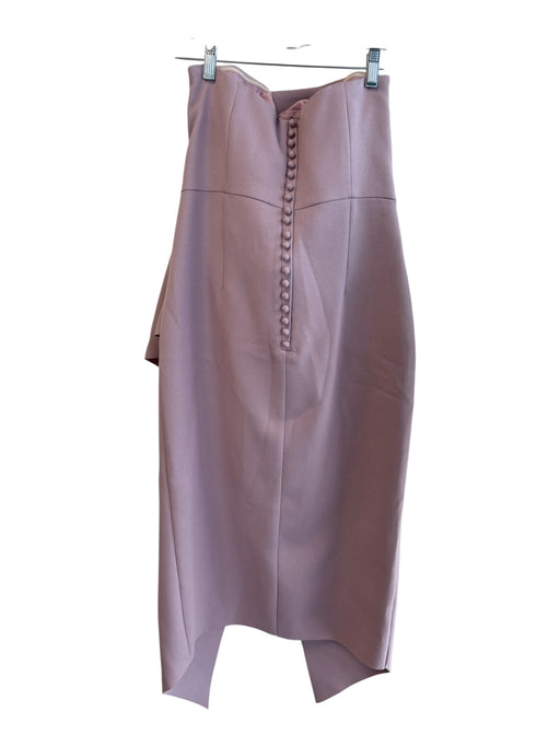 Elliatt Size S Lavender Polyester Strapless Back Button Below Knee Dress Lavender / S