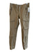 Ralph Lauren Size 8 Khaki Cotton Blend Zip Fly Mid Rise Cargo Pockets Jeans Khaki / 8