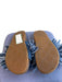 Ugg Shoe Size 7.5 Blue & Brown Leather & Fabric Open Toe & Heel Fuzzy Sandals Blue & Brown / 7.5