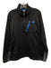 The North Face Size L Black & Blue Polyester Solid Men's Jacket Black & Blue / L