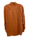 Burberry London Size L Orange Cotton Solid Button Down Men's Long Sleeve Shirt Orange / L