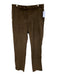 Peter Millar Size 34 Brown Cotton Solid Khaki Corduroy Men's Pants Brown / 34
