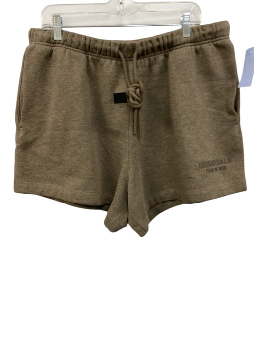 Essentials Size XL Tan Cotton Blend Solid Men's Shorts Tan / XL
