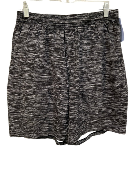 Lululemon Size Est M Black & White Synthetic Abstract Athleisure Men's Shorts Black & White / Est M