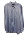 Ralph Lauren AS IS Size 16.5 Blue Cotton Solid Button Up Men's Long Sleeve Shirt Blue / 16.5