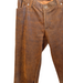 Alexander Size 40 Rust Leather 4 Pocket Zip Fly Boot Cut mid rise Pants Rust / 40