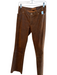 Alexander Size 40 Rust Leather 4 Pocket Zip Fly Boot Cut mid rise Pants Rust / 40