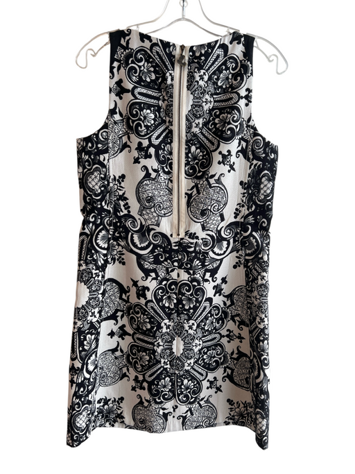 Desigual Size 38 Black & White Polyester Blend Sleeveless Round Neck Dress Black & White / 38