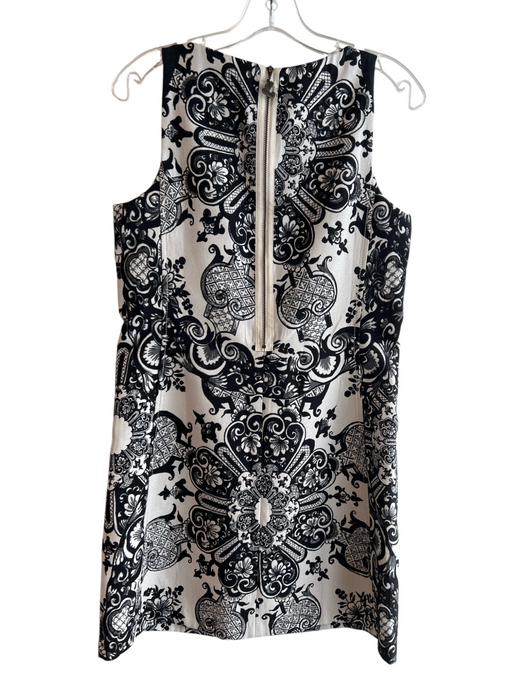 Desigual Size 38 Black & White Polyester Blend Sleeveless Round Neck Dress Black & White / 38